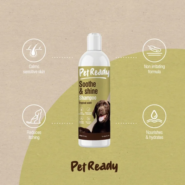 Pet Ready – Soothe & Shine Shampoo – 450ml - Image 2